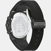  Shop Authentic Salvatore Ferragamo Sapphire Chrono Black Dial Black Rubber Strap Watch for Men - SFME00621 - Luxxuri