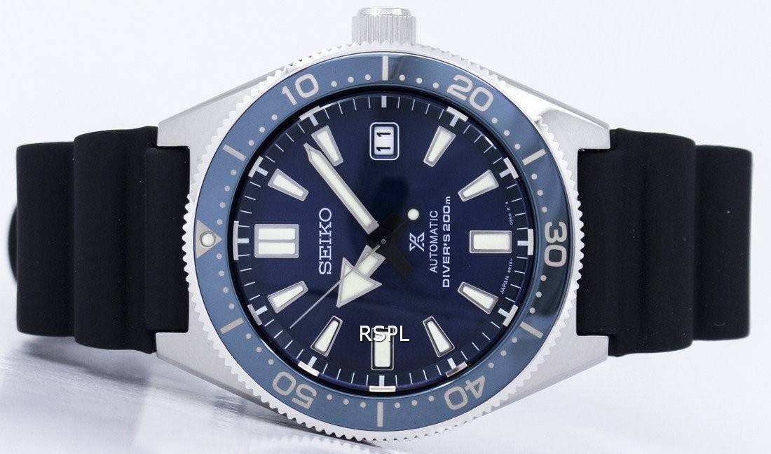  Shop Authentic Seiko Prospex Analogue Automatic Diver Blue Dial Black Rubber Strap Watch For Men - SPB053J1 - Luxxuri