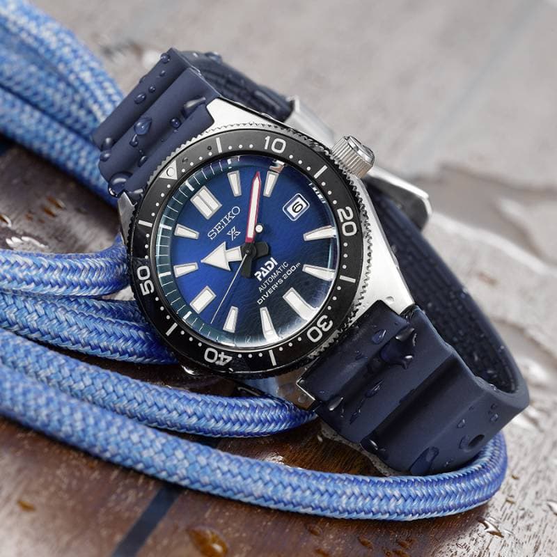  Shop Authentic Seiko Prospex PADI Special Edition Divers 200M Blue Dial Blue Rubber Strap Watch For Men - SPB071J1 - Luxxuri