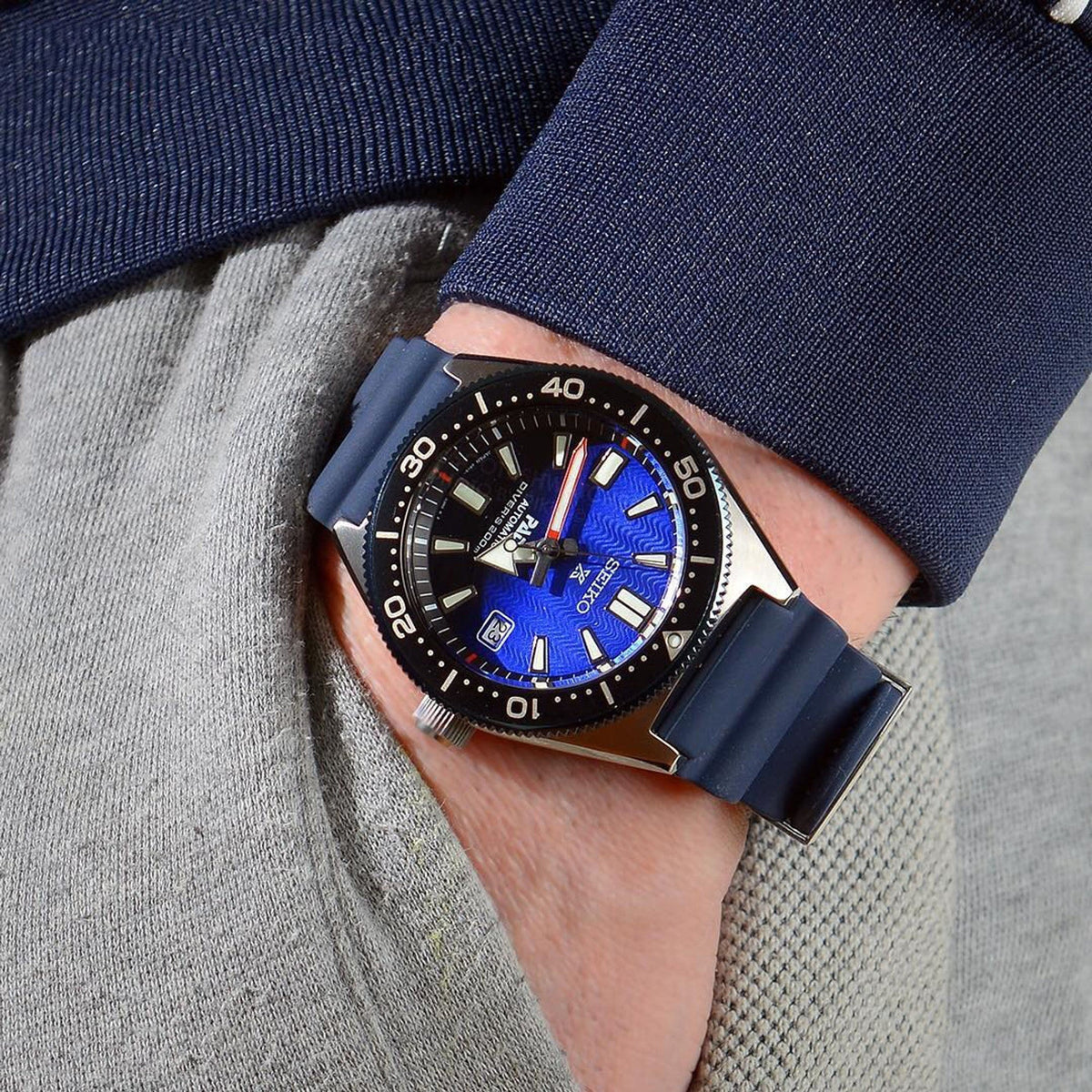  Shop Authentic Seiko Prospex PADI Special Edition Divers 200M Blue Dial Blue Rubber Strap Watch For Men - SPB071J1 - Luxxuri