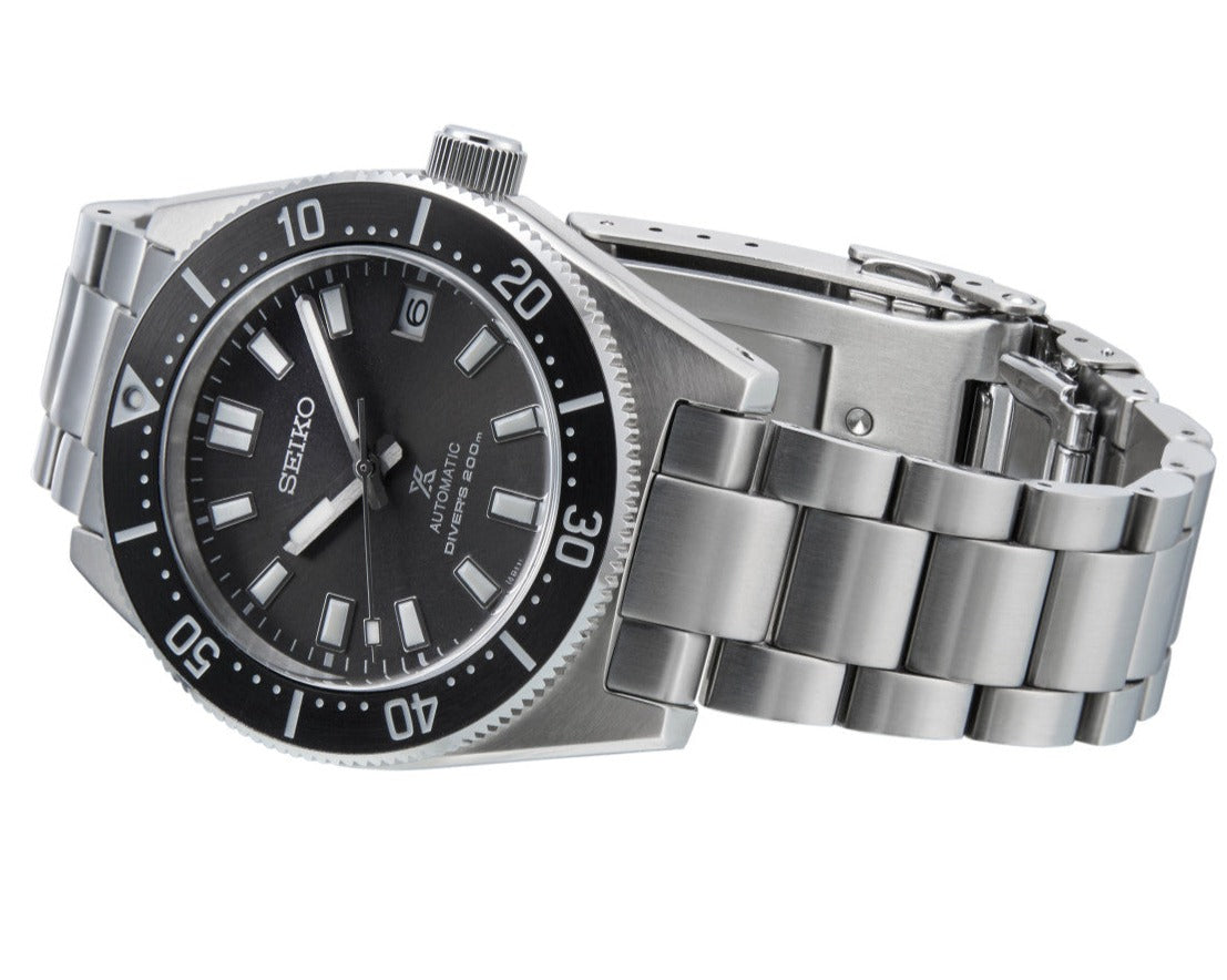  Shop Authentic Seiko Prospex 1965 Modern Re Interpretation Automatic Black Dial Silver Steel Strap Watch For Men - SPB143J1 - Luxxuri