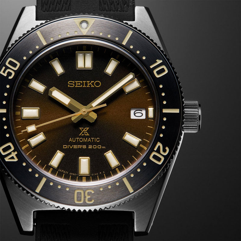  Shop Authentic Seiko Prospex 1965 Diver's Modern Re-Interpretation Automatic Brown Dial Black Rubber Strap Watch For Men - SPB147J1 - Luxxuri