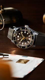  Shop Authentic Seiko Prospex 1965 Diver's Modern Re-Interpretation Automatic Brown Dial Black Rubber Strap Watch For Men - SPB147J1 - Luxxuri