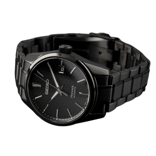  Shop Authentic Seiko Presage Sharp Edged Series Black Dial Black Steel Strap Watch For Men - SPB229J1 - Luxxuri