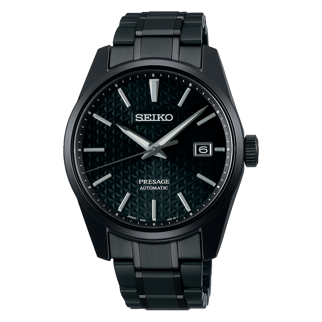  Shop Authentic Seiko Presage Sharp Edged Series Black Dial Black Steel Strap Watch For Men - SPB229J1 - Luxxuri