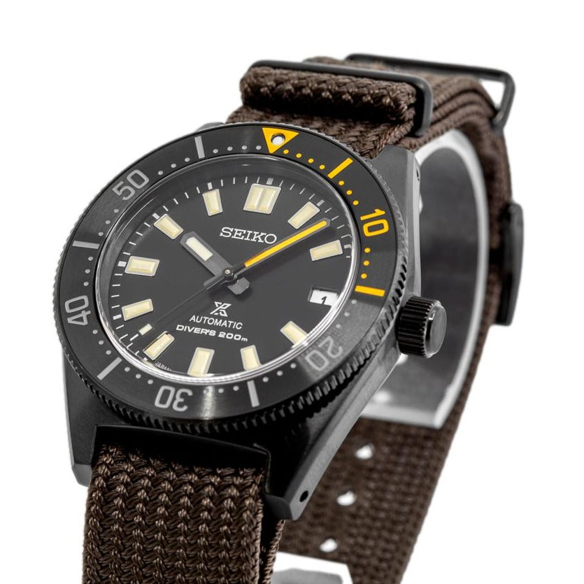  Shop Authentic Seiko Prospex Black Series 1965 Limited Edition Black Dial Brown NATO Strap Watch For Men - SPB253J1 - Luxxuri