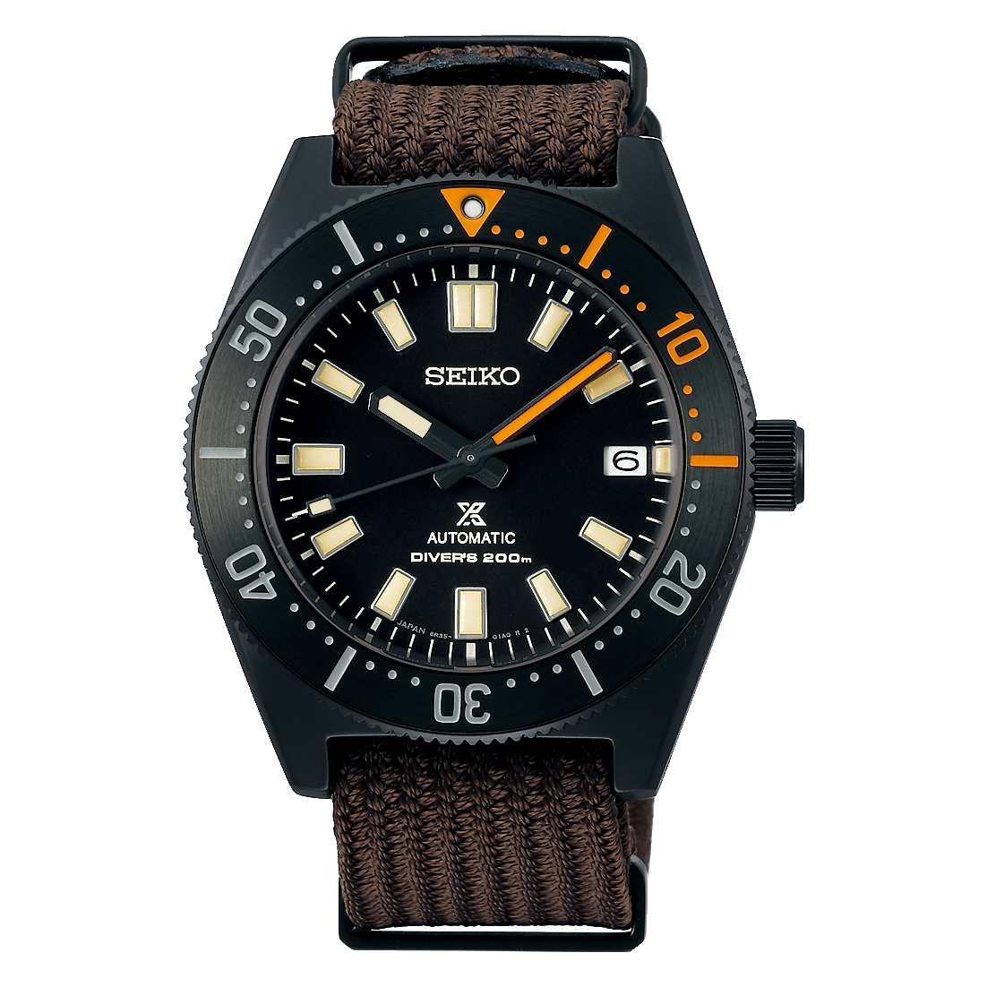  Shop Authentic Seiko Prospex Black Series 1965 Limited Edition Black Dial Brown NATO Strap Watch For Men - SPB253J1 - Luxxuri