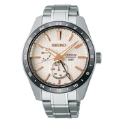 Shop Authentic Seiko Presage Sharp Edged Series Automatic GMT Champagne Dial Silver Steel Strap Watch For Men - SPB273J1 - Luxxuri