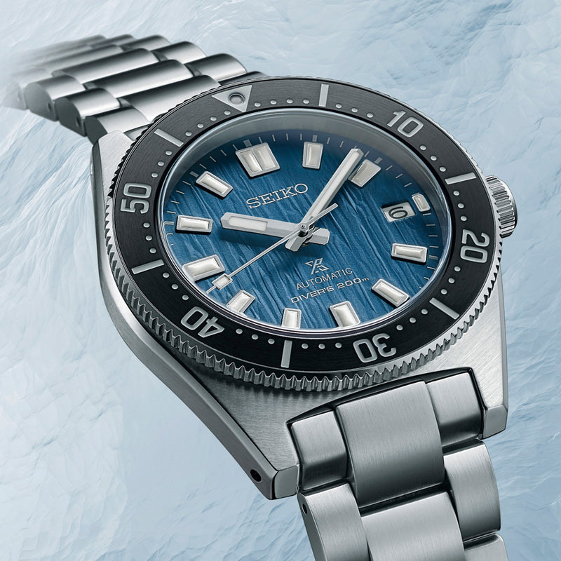  Shop Authentic Seiko Prospex Automatic 1965 Dive 55th Anniversary Limited Edtion Blue Dial Silver Steel Strap Watch For Men - SPB149J1 - Luxxuri