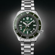  Shop Authentic Seiko Prospex GMT Divers Automatic Marine Green Dial Silver Steel Strap Watch For Men - SPB381J1 - Luxxuri
