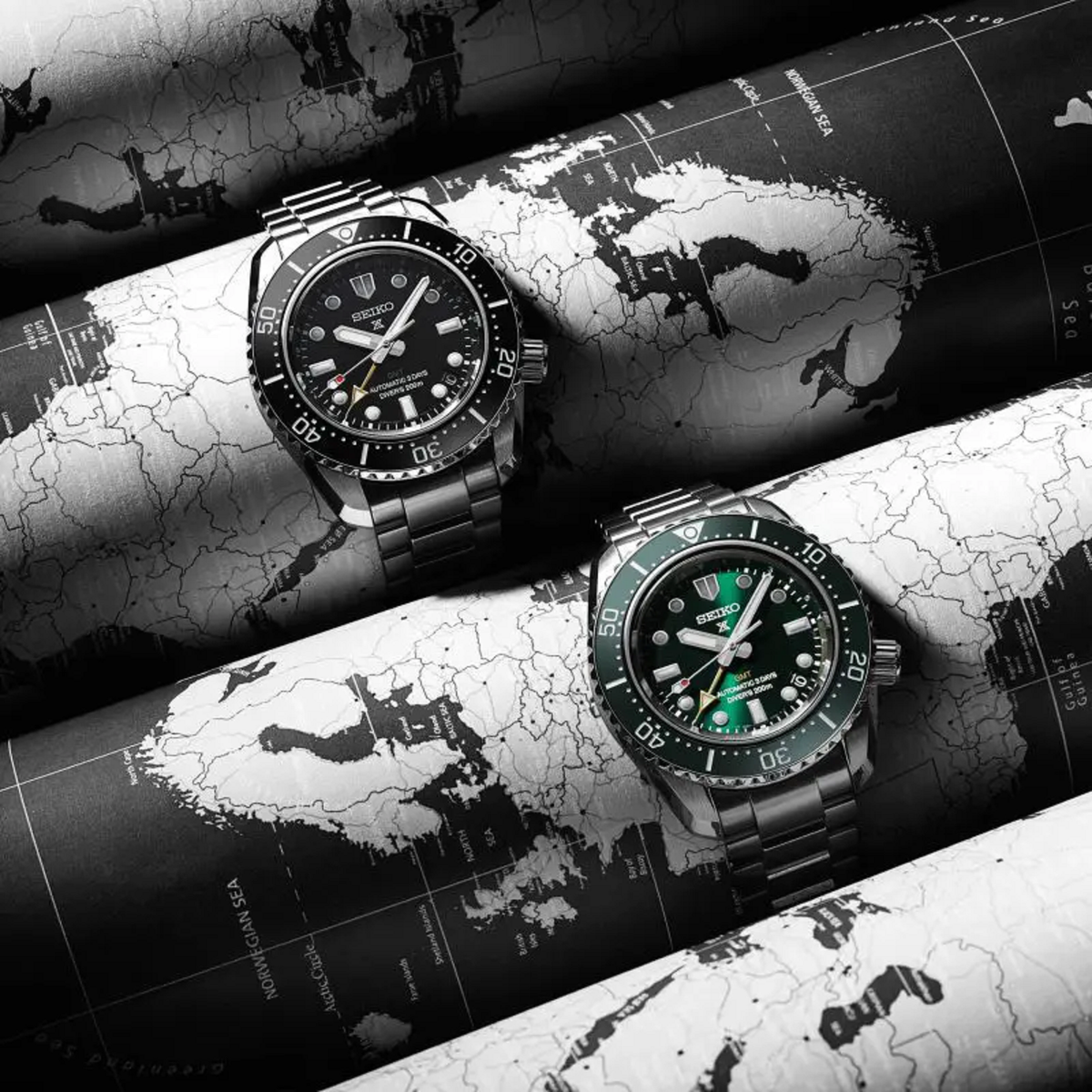  Shop Authentic Seiko Prospex GMT Divers Automatic Marine Green Dial Silver Steel Strap Watch For Men - SPB381J1 - Luxxuri