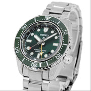  Shop Authentic Seiko Prospex GMT Divers Automatic Marine Green Dial Silver Steel Strap Watch For Men - SPB381J1 - Luxxuri