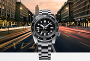  Shop Authentic Seiko Prosprex Dark Depths GMT Automatic Black Dial Silver Steel Strap Watch For Men - SPB383J1 - Luxxuri
