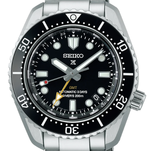  Shop Authentic Seiko Prosprex Dark Depths GMT Automatic Black Dial Silver Steel Strap Watch For Men - SPB383J1 - Luxxuri