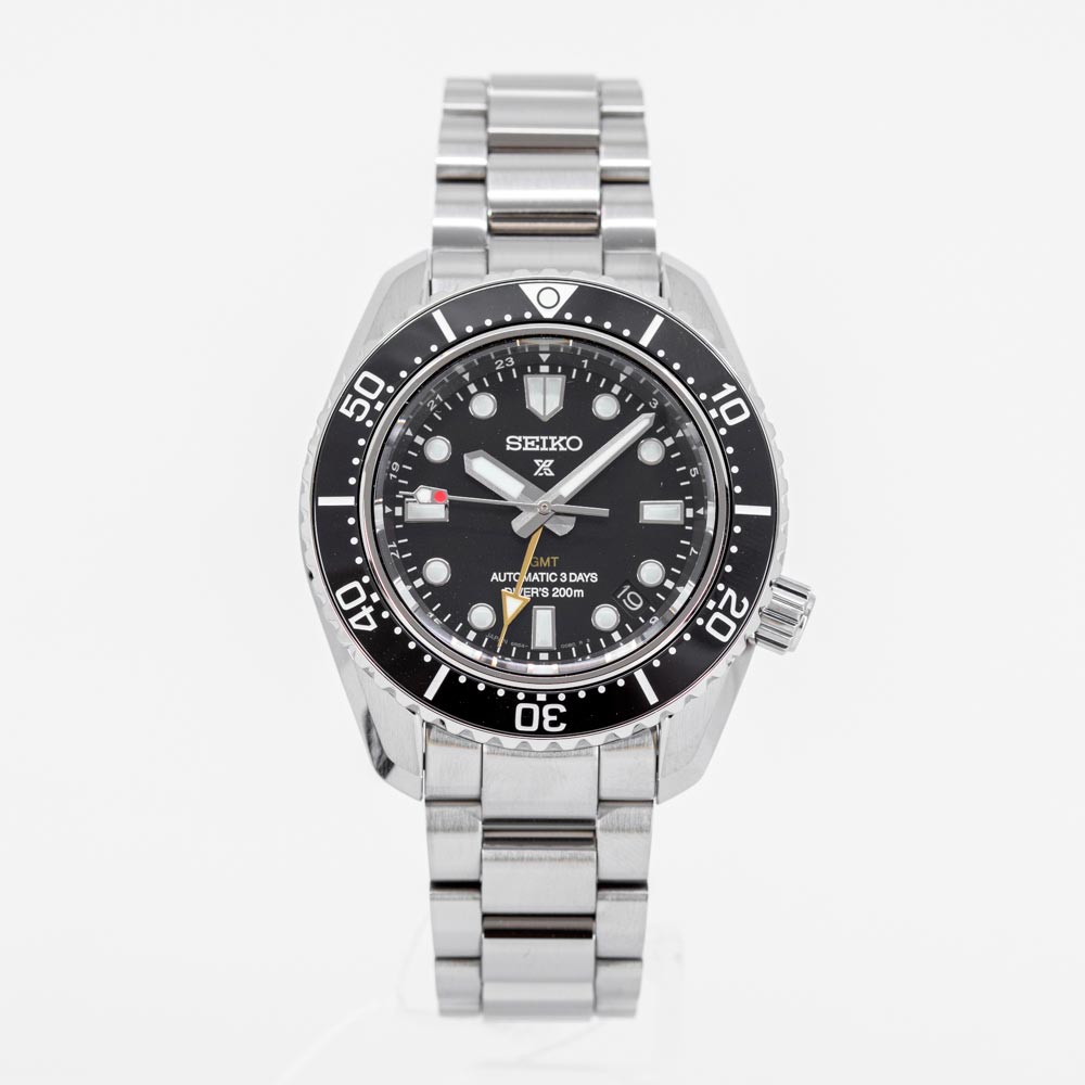  Shop Authentic Seiko Prosprex Dark Depths GMT Automatic Black Dial Silver Steel Strap Watch For Men - SPB383J1 - Luxxuri