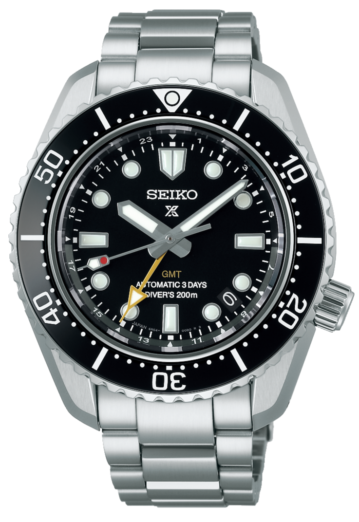  Shop Authentic Seiko Prosprex Dark Depths GMT Automatic Black Dial Silver Steel Strap Watch For Men - SPB383J1 - Luxxuri