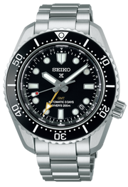  Shop Authentic Seiko Prosprex Dark Depths GMT Automatic Black Dial Silver Steel Strap Watch For Men - SPB383J1 - Luxxuri