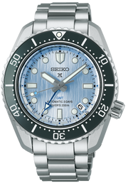  Shop Authentic Seiko Prospex Limited Edition Automatic GMT Glacier Blue Dial Silver Steel Strap Watch For Men - SPB385J1 - Luxxuri