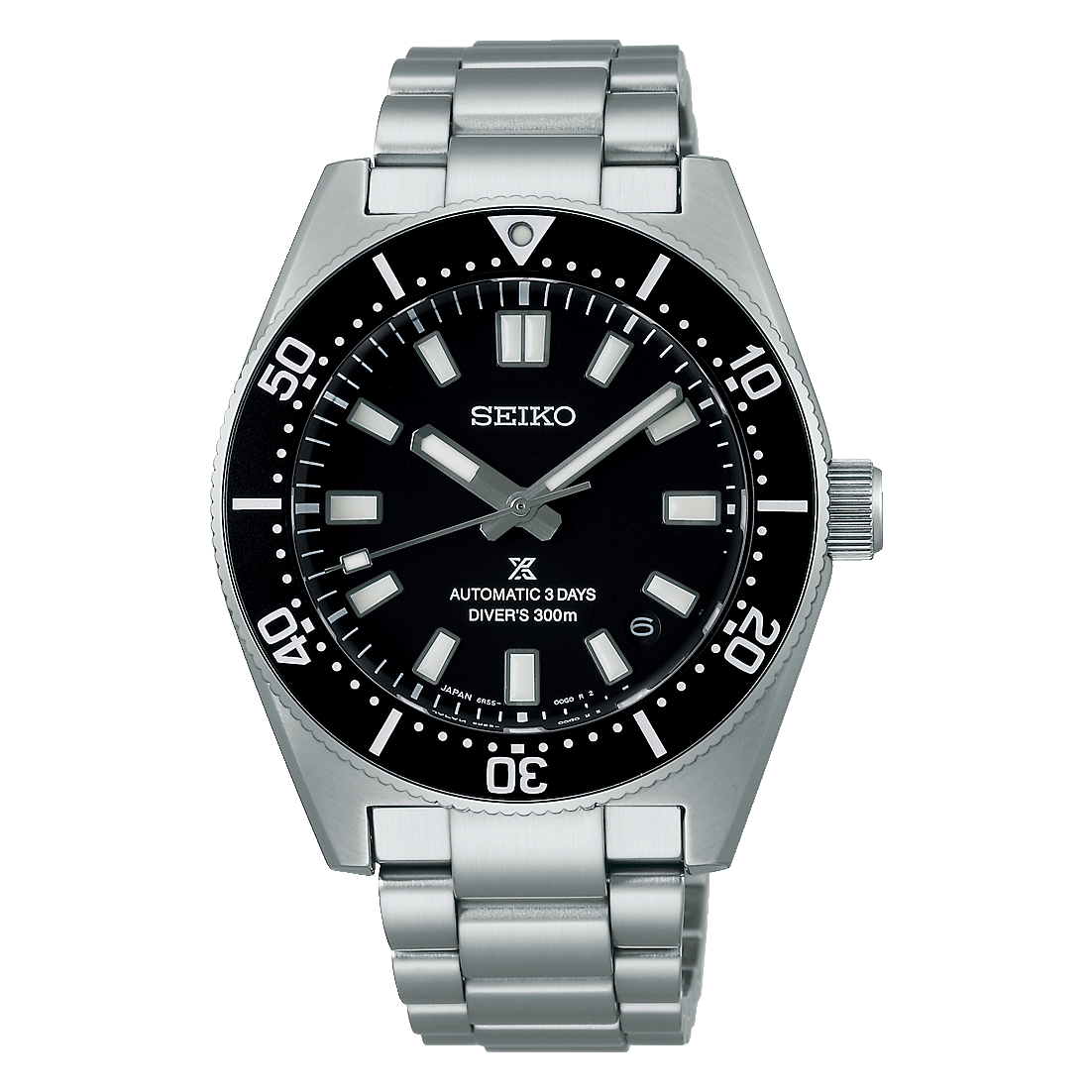  Shop Authentic Seiko Prospex Automatic Diver Black Dial Silver Steel Strap Watch For Men - SPB051J1 - Luxxuri