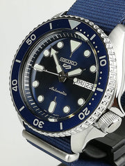  Shop Authentic Seiko 5 Sports Automatic SKX Blue Dial Blue NATO Strap Watch For Men - SRPD51K2 - Luxxuri