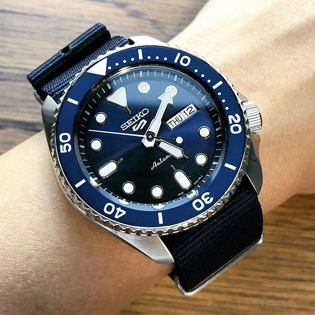  Shop Authentic Seiko 5 Sports Automatic SKX Blue Dial Blue NATO Strap Watch For Men - SRPD51K2 - Luxxuri