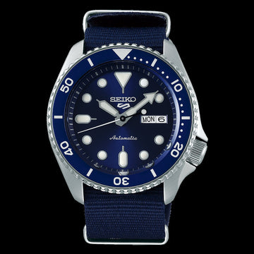 Shop Authentic Seiko 5 Sports Automatic SKX Blue Dial Blue NATO Strap Watch For Men - SRPD51K2 - Luxxuri