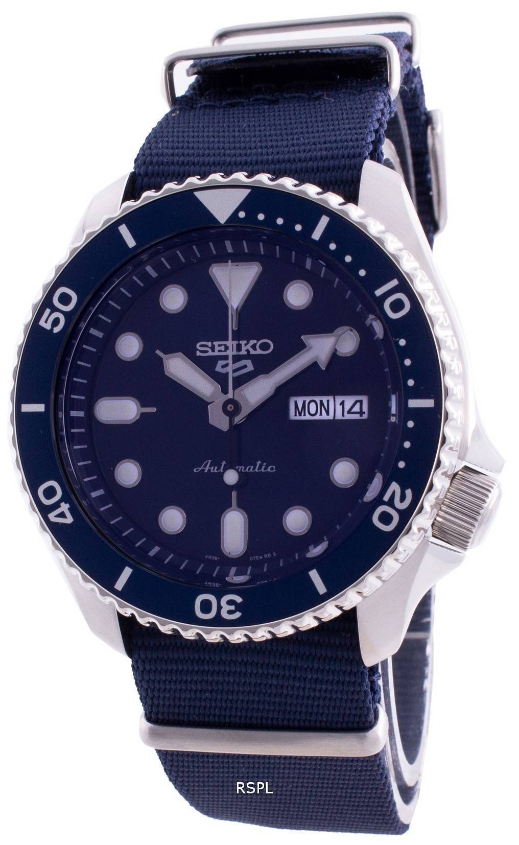  Shop Authentic Seiko 5 Sports Automatic SKX Blue Dial Blue NATO Strap Watch For Men - SRPD51K2 - Luxxuri