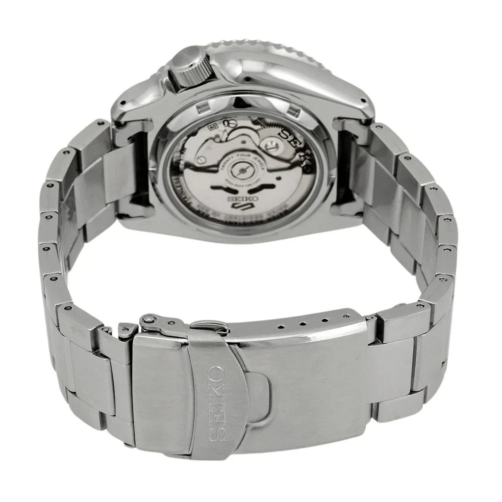  Shop Authentic Seiko 5 Sports Automatic Black Dial Silver Steel Strap Watch For Men - SRPD57K1 - Luxxuri