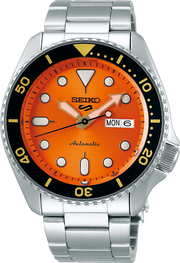  Shop Authentic Seiko 5 Sports Automatic Orange Dial Silver Steel Strap Watch For Men - SRPD59K1 - Luxxuri