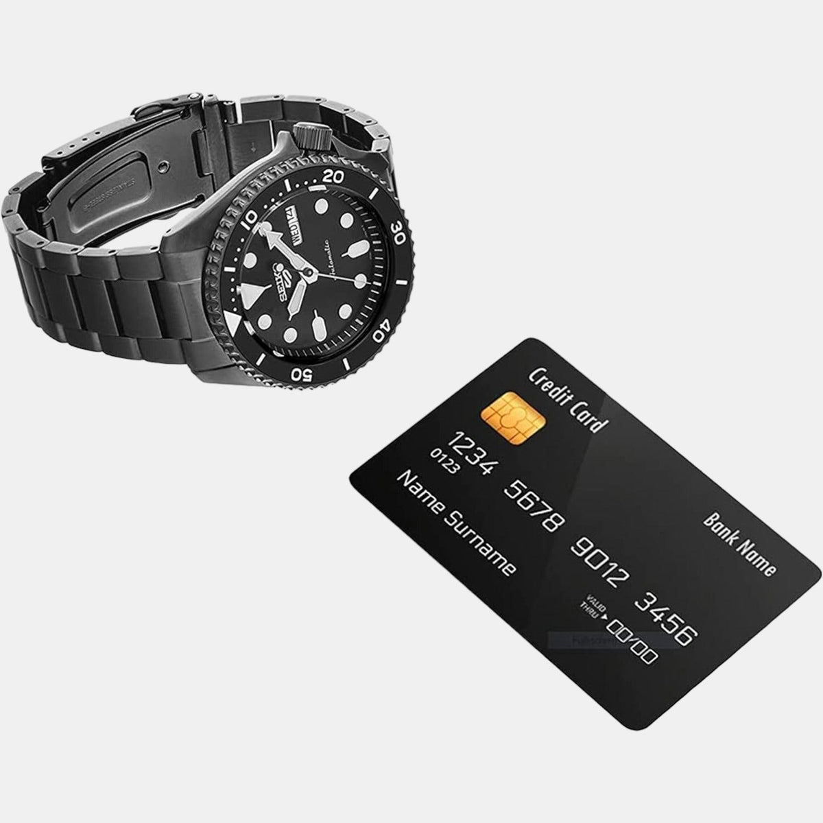  Shop Authentic Seiko 5 Sports Automatic Black Dial Black Steel Strap Watch For Men - SRPD65K1 - Luxxuri