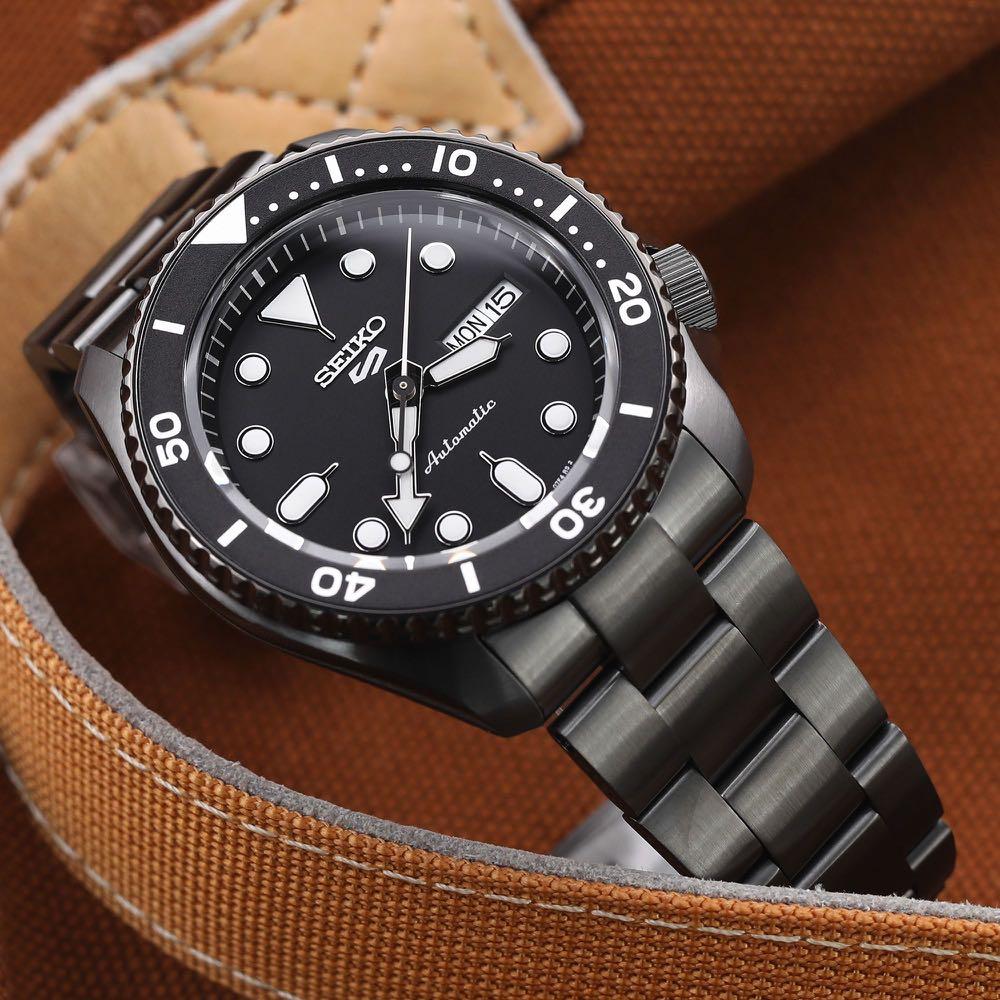  Shop Authentic Seiko 5 Sports Automatic Black Dial Black Steel Strap Watch For Men - SRPD65K1 - Luxxuri