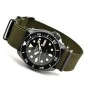  Shop Authentic Seiko 5 Sport Automatic Black Dial Green Nylon Strap Watch For Men - SRPD65K4 - Luxxuri