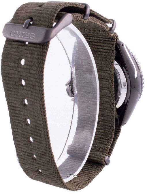  Shop Authentic Seiko 5 Sport Automatic Black Dial Green Nylon Strap Watch For Men - SRPD65K4 - Luxxuri