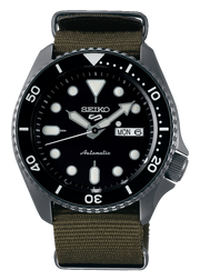  Shop Authentic Seiko 5 Sport Automatic Black Dial Green Nylon Strap Watch For Men - SRPD65K4 - Luxxuri
