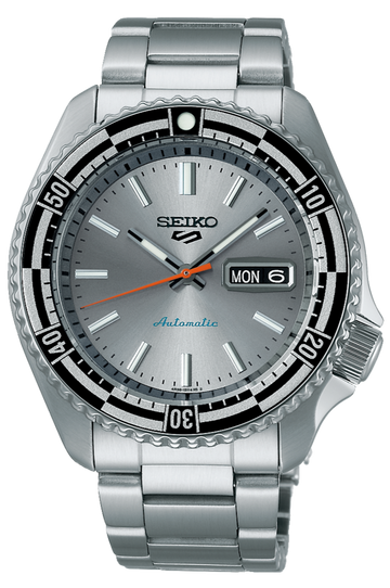  Shop Authentic Seiko 5 Sports Special Edition Silver Dial Silver Steel Strap Watch For Men - SRPK09K1 - Luxxuri