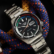  Shop Authentic Seiko 5 Sports SKX Series Regatta Timer Retro Blue Dial Silver Steel Strap Watch For Men - SRPK13K1 - Luxxuri