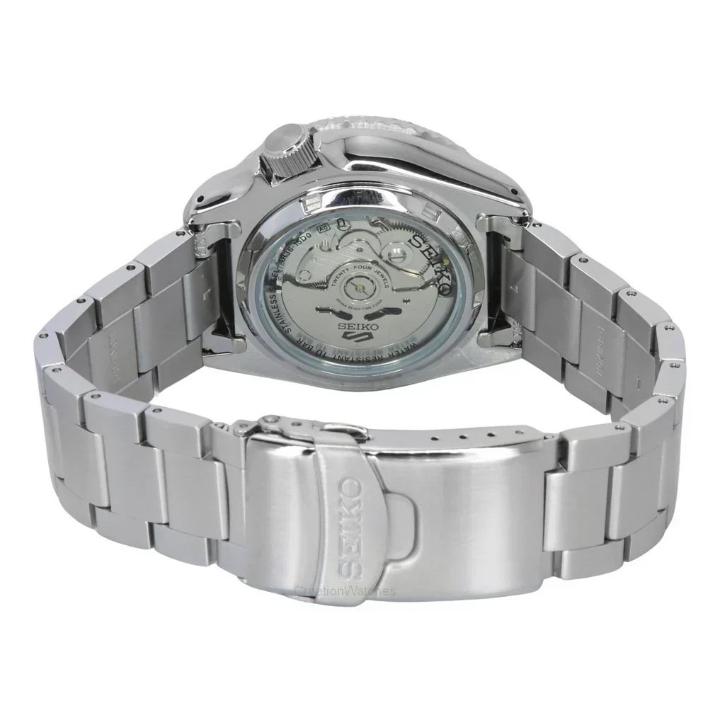  Shop Authentic Seiko 5 Sports SKX Series Regatta Timer Retro Blue Dial Silver Steel Strap Watch For Men - SRPK13K1 - Luxxuri