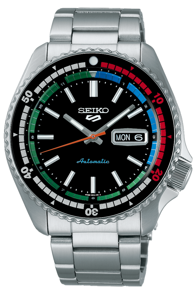 Shop Authentic Seiko 5 Sports SKX Series Regatta Timer Retro Blue Dial Silver Steel Strap Watch For Men - SRPK13K1 - Luxxuri
