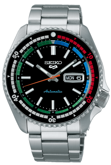  Shop Authentic Seiko 5 Sports SKX Series Regatta Timer Retro Blue Dial Silver Steel Strap Watch For Men - SRPK13K1 - Luxxuri