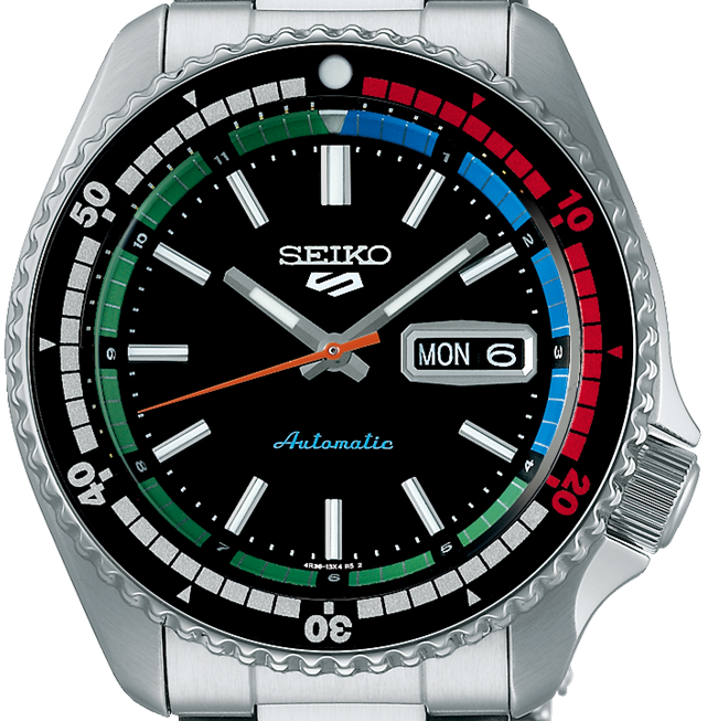 Shop Authentic Seiko 5 Sports SKX Series Regatta Timer Retro Blue Dial Silver Steel Strap Watch For Men - SRPK13K1 - Luxxuri