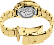  Shop Authentic Seiko 5 Sports Automatic Black Dial Gold Steel Strap Watch For Men - SRPK18 - Luxxuri