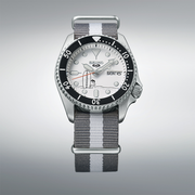  Shop Authentic Seiko 5 Sports x Peanuts Surfboard Snoopy Limited Edition White Dial Two Tone NATO Strap Watch For Men - SRPK25K1 - Luxxuri