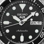  Shop Authentic Seiko 5 Sports SKX Automatic Black Dial Silver Steel Strap Watch For Men - SRPK29K1 - Luxxuri