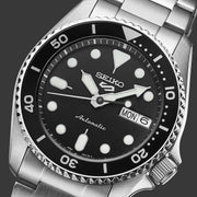  Shop Authentic Seiko 5 Sports SKX Automatic Black Dial Silver Steel Strap Watch For Men - SRPK29K1 - Luxxuri