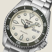  Shop Authentic Seiko 5 Sports SKX Automatic Cream Dial Silver Steel Strap Watch For Men - SRPK31K1 - Luxxuri