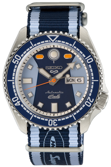  Shop Authentic Seiko 5 Sports Honda Super Cub Limited Edition Blue Dial Two Tone NATO Strap Watch For Men - SRPK37K1 - Luxxuri