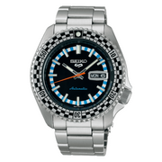  Shop Authentic Seiko 5 Sports Checker Flag Special Edition Black Dial Silver Steel Strap Watch For Men - SRPK67K1 - Luxxuri