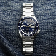  Shop Authentic Seiko 5 Sports Automatic Blue Dial Silver Steel Strap Watch for Men - SRPK97K1 - Luxxuri