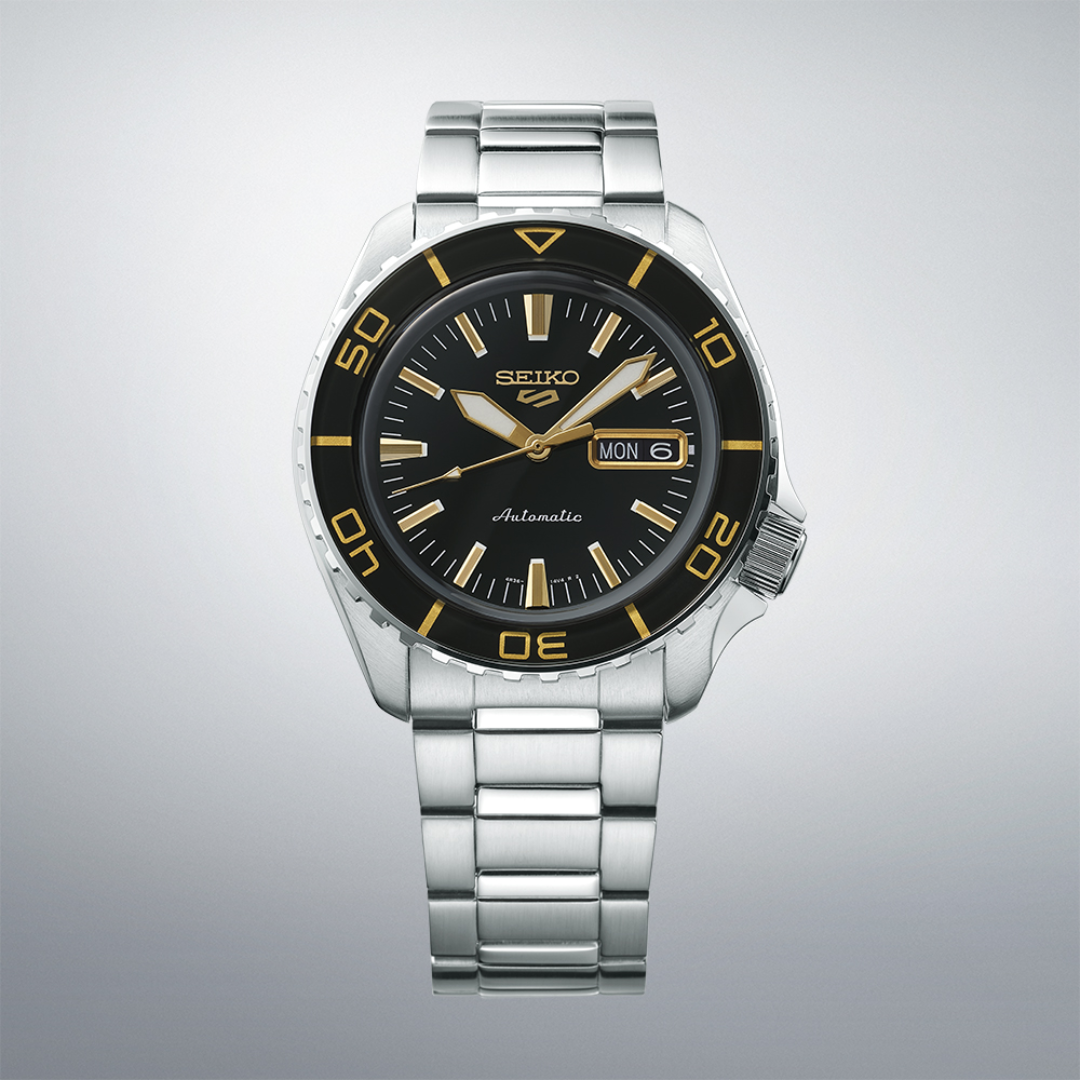  Shop Authentic Seiko 5 Sport Automatic SKX Series Black Dial Silver Steel Strap Watch for Men - SRPK99K1 - Luxxuri