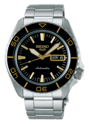 Shop Authentic Seiko 5 Sport Automatic SKX Series Black Dial Silver Steel Strap Watch for Men - SRPK99K1 - Luxxuri